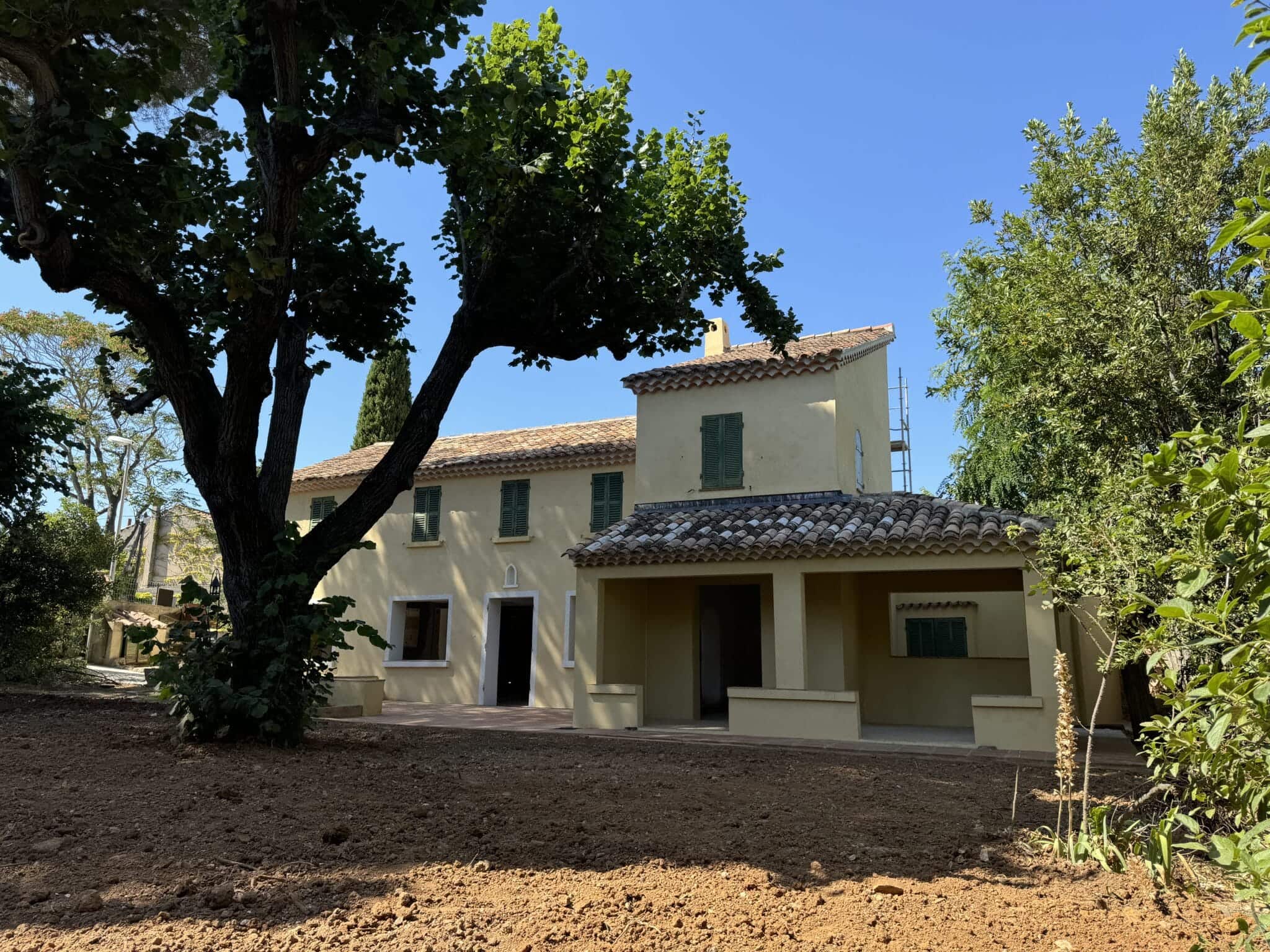 Photo post rénovation d'un mas provençal